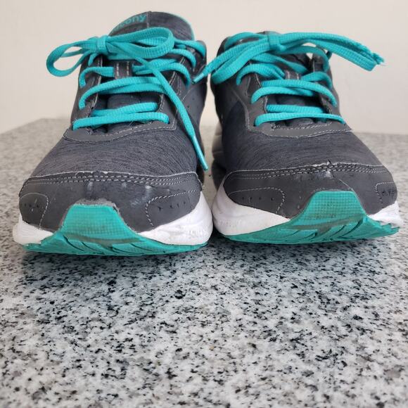 Saucony Womens Sapphire S15220-10 Road‎ Running Shoes Sz 8 Gray Turqouise Hiking - Picture 5 of 12